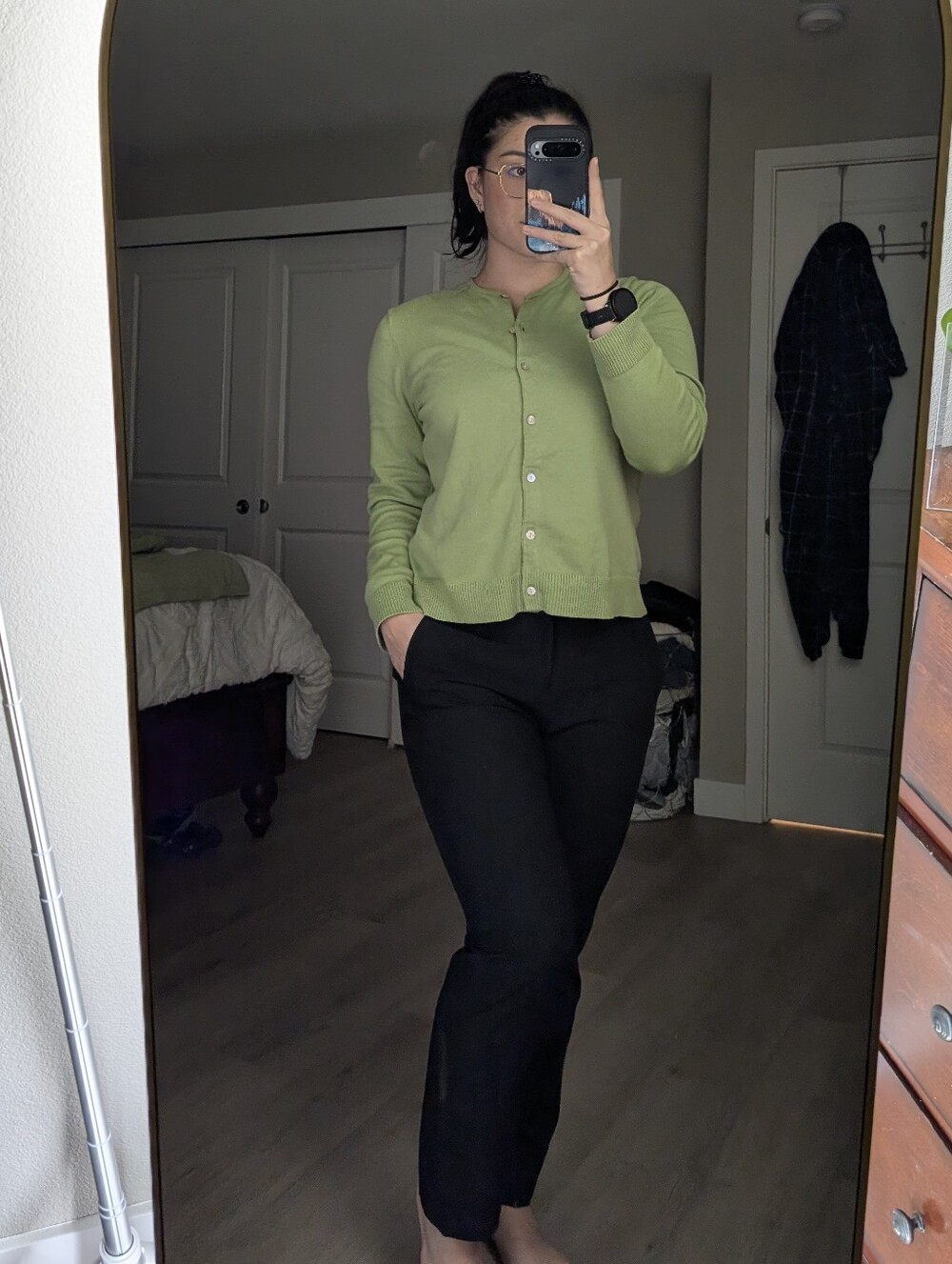 Banana Republic Black wool blend Dress Pants